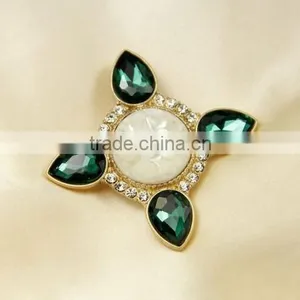 Multicolor Crystal Alloy Pin Brooch Pin thumbnail-6