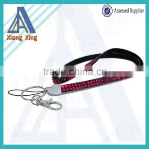 Rhinestone Lanyard With Key Ring Colorful Rhinestone Lanyard thumbnail-2