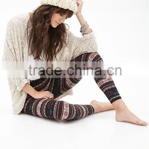 2016 Autumn Fashion Ethic Stylish Print Slim Stripes Workout Fittness Leggings for Women Pencil Pants thumbnail-2