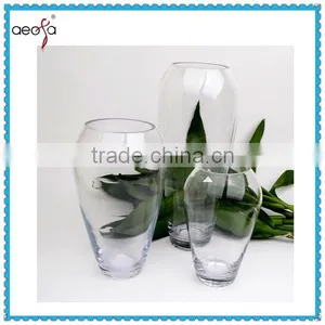 Unique Clear Blown Glass Vases for Centerpieces thumbnail-1