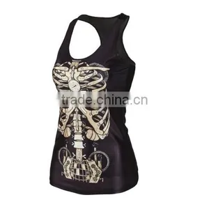 Red Hair Girl 3D Graphic Printed Women Casual Vest Camisole Top thumbnail-4