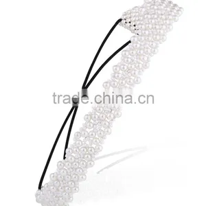 Womens Fashion Chain Jewelry Hollow Rose Flower Elastic Hair Band Headband thumbnail-5