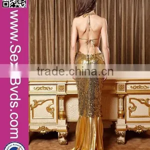 Gold Sequins Sexy Bra Girl Party Wear Sexy Mermaid Costumes Cosplay Mermaid Costume thumbnail-5