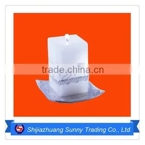 Square Shape White Candle thumbnail-1