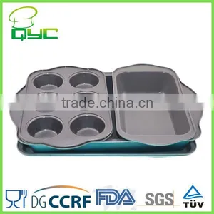 Non-Stick Metal 2 Piece Deep Baking Pan Sets With Silicone Grip thumbnail-4