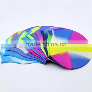 Chinese Design Your Own Swim Cap With Custom Printing Free Art Work,Colorful Printing Silicon Swimming Cap thumbnail-1