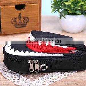 Shark Style Kids Pencil Case For Boys Zipper Children Pouch Bag Student Pen Box For Primary School Bag Accessory thumbnail-1