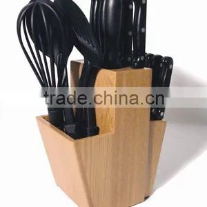 Wooden Kitchen Knife Block Cutlery Holder for Home and Restaurant thumbnail-1