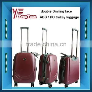 2014 China Supplier Cheap Durable Abs/pc Trolley Luggage Hard Plastic Roller Luggage 20'' / 24'' / 28'' OEM Accept thumbnail-1
