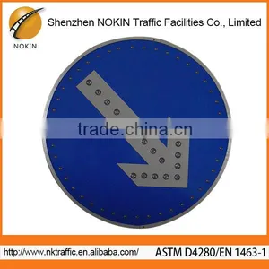 Outdoor Arrow Keys Safety 220v Solar Led Traffic Warning Light thumbnail-3
