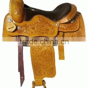 New Horse Western Pleasure Saddle Premium Quality WS116 thumbnail-1