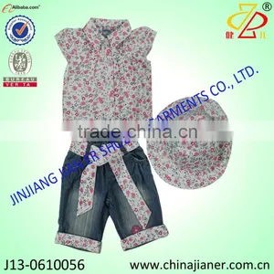 New Summer Fashion Cotton Girl 3pcs Gift Set thumbnail-2