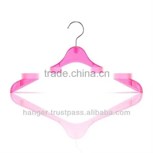 Plastic Hanger in Clear Peach Color for Bathroom Accessory thumbnail-1