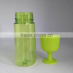 Food Grade Water Bottle Cup Drinking Bottle With Shot Glass Cup Manufacturer thumbnail-3