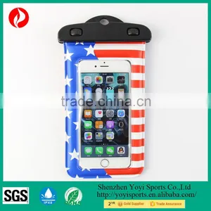 New Design the Stars and the Stripes Eco-Friendly PVC Waterproof Phone Bag thumbnail-1