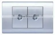 Twin tv Socket, Modern Design Electric Socket thumbnail-1