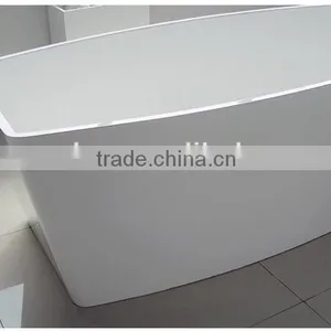 Hot Sale Cheap Portable Acrylic Solid Surface Freestanding Bathtub,artificial Stone Bath Tub thumbnail-5