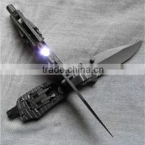 OEM Multifunctional LED Folding Pocket Knife With Screwdriver thumbnail-3