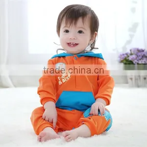 Newborn Baby Rompers Orange Blue Wholesale Baby Boy Online Clothing Store thumbnail-3