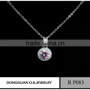 Fashion Zircon Diamond Pendant Necklace ,american Charming Diamond Earring 925 Silver China Wholesale 925 Silver Jewelry thumbnail-5