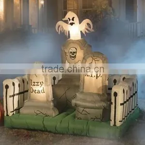Halloween Inflatable Graveyard With LED thumbnail-1