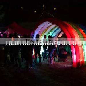 Inflatable Glowing Rainbow Arch Tent for Party Decoration thumbnail-1