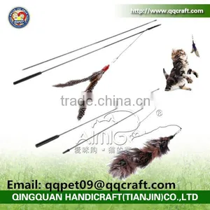 QQPET Factory Fashion Feather Cat Rod Cat Toys Variety Pack for Kitty thumbnail-1