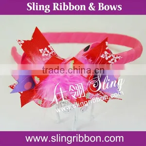 2014New Style Colorful Baby Toddler Girls Feather Headband thumbnail-1
