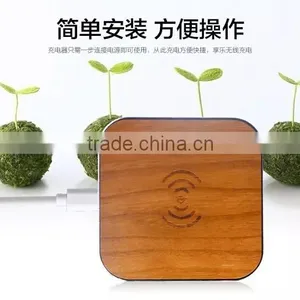 100% Eco-friendly and High Quality Wooden Wireless Charger Wood qi Wireless Charger Pad thumbnail-2