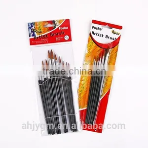 White Box/Opp Bag/Blister Card Packing Wooden Handle Wool Hair Artist Brush/oil Painting Brush/artist Brush Set thumbnail-1