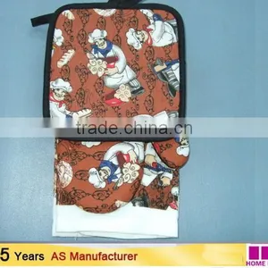 Softtextile Home Textiles Silk Screen Pigment Print Kitchen Set Kitchen Textiles China Supplier thumbnail-2