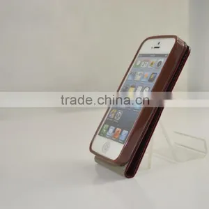 2016 Hot Sales Flip Cover PU Leather Cases for Iphone5 SE With TPU Cases Holder thumbnail-3