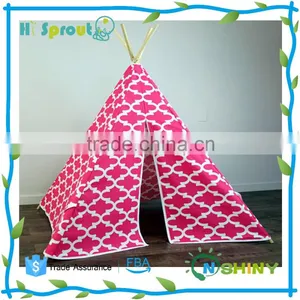 Great Quality and Hot Pink Kids Tipi Playhouse thumbnail-1