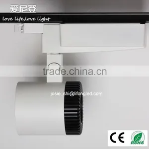 COB Tiltable 3 Phase Led Track Light Cylindrical 3 Years Warranty Commercial Lighting thumbnail-3