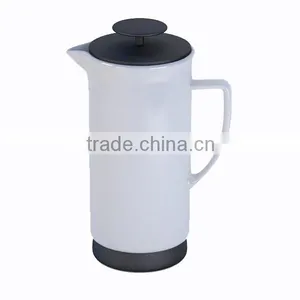 Custom White Ceramic French Coffee Press thumbnail-1
