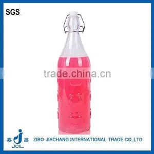 1liter Glass Bottle for Juice Milk and Water thumbnail-1