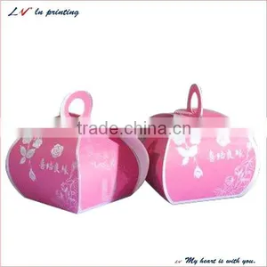 Custom Lovely Aseptic Cookie Packaging Box With Handle for Wedding Wholesale thumbnail-1