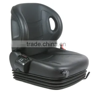 Toyota Black Vinyl Replacement Mechanic Suspension Forklift Seats thumbnail-1