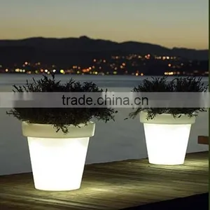 LED Garden Flower Pots/ Glowing Commercial Planters Pots/waterproof Led Planter thumbnail-1
