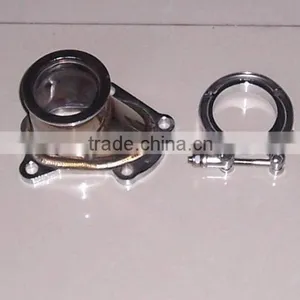 5 Bolt Turbo Downpipe Flange To 2.5" V Band Conversion Adaptor With V Band Clamp thumbnail-4
