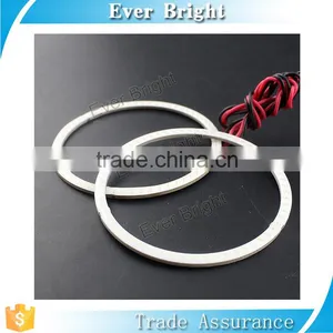 2pcs DC 12V Auto Led Light Bulb for Car Angel Eye Led Headlight Green Color Cob Led Ring Light thumbnail-2