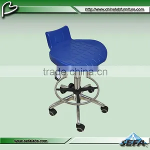 Top Quality Height Adjustable ESD Lab Round Chairs for Hot Sale thumbnail-1