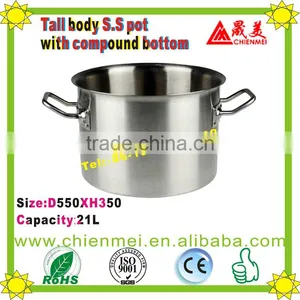 03 Style Professional Quality Short Body Large Commercial Stock Pot/commercial Cooking Pot/outdoor Pot Metal thumbnail-2