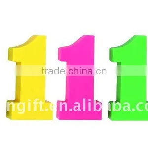 NO.1 Shape Highlighter Fluorescent Markers Office Promotiona Gift Multi Colored Highlighter Pen thumbnail-3