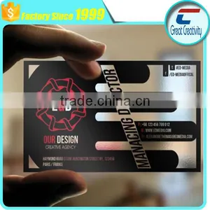 Heidelberg Offset Printing Transparent Matt Finish PVC Plastic Business Card thumbnail-1