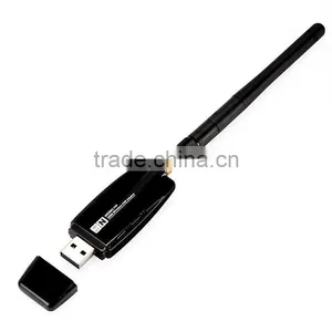 Portable Hot Selling Mini 150M 300mbps USB WiFi Wireless Network Card 802.11 N/g/b LAN Card Adapter With Antenna thumbnail-1