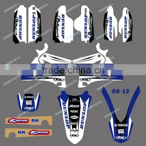 DST0007TEAM GRAPHICS&BACKGROUNDS DECALS STICKERS Kits FOR YAMAHA YZ125 YZ250 2002 2003 2004 2005 2006 2007 thumbnail-1