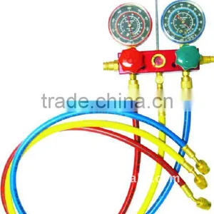 Aluminum Manifold Set With Sight Glass / Manifold Gauge Set for R12, R22 and R502 / Refrigeration Aluminum Manifold Gauge thumbnail-1