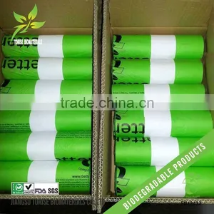 100% Compostable Mater-Bi Cornstarch Eco Environment Friendly Garbage Bags thumbnail-4