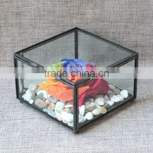Presentation Box Single Small/ Photo Box /Christmas Candy Storage Containers Rectangular Clear Glass Box thumbnail-5